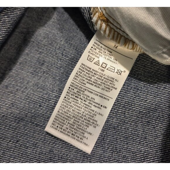 Old Navy Jeans Womens Size 14 Blue Wow Bootcut Mid Rise Dark Wash Denim Stretch - Picture 9 of 13